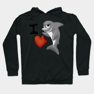 I Love Sharks Hoodie